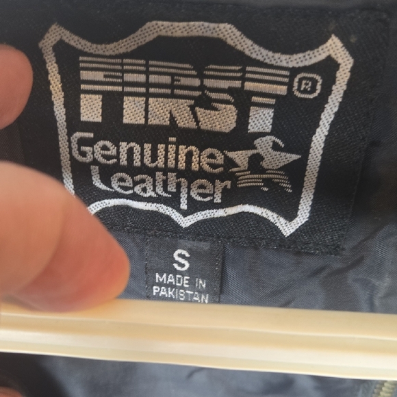 First Genuine Leather Lace-Up Corset Vest - Size Small - Picture 3 of 11